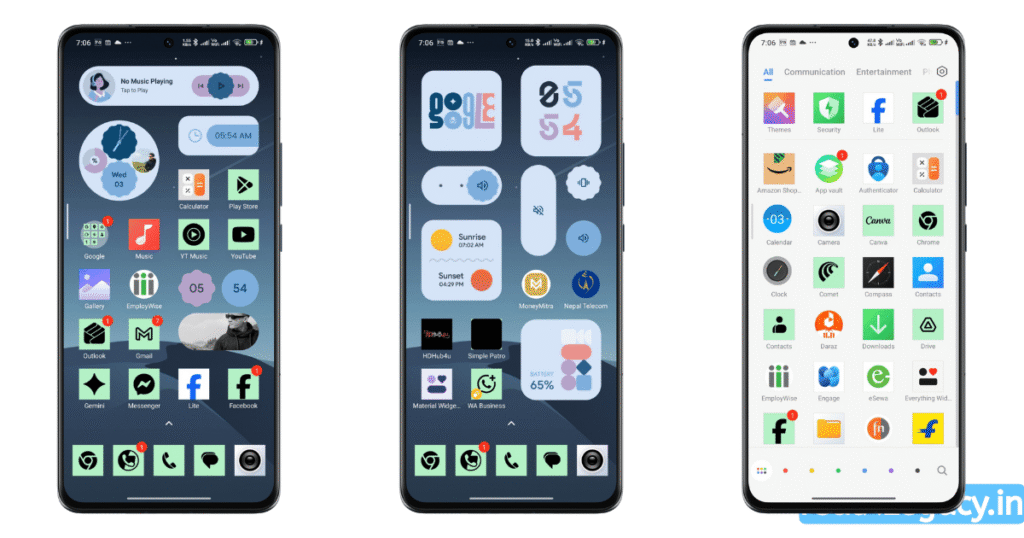 android mi themes fingerprint lock